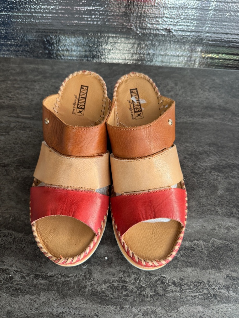 PIKOLINOS Aguadulce Strappy Wedge Sandals - Size 40 - Picture 2 of 8